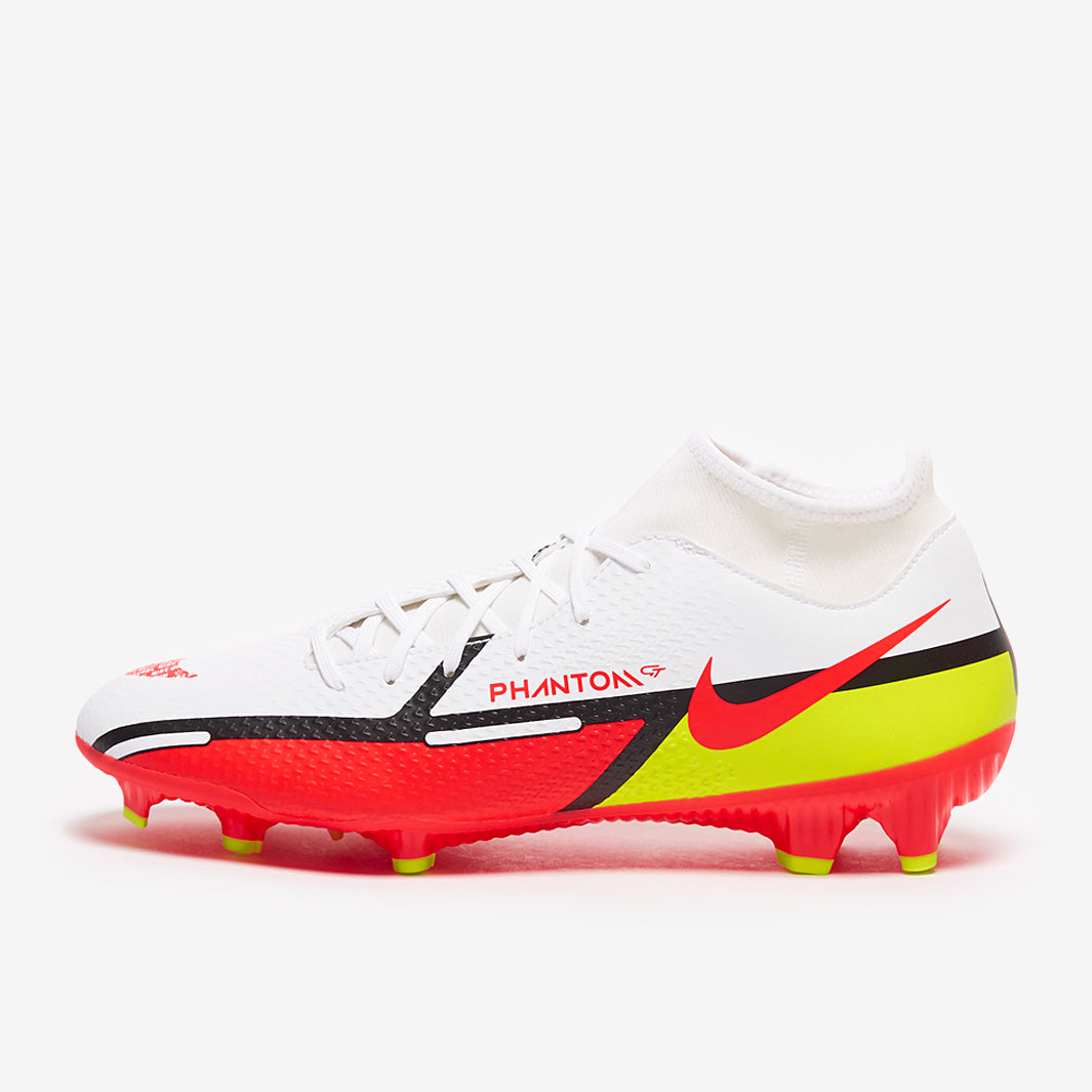Nike Phantom GT II Academy DF FG/MG - White/Bright Crimson/Volt