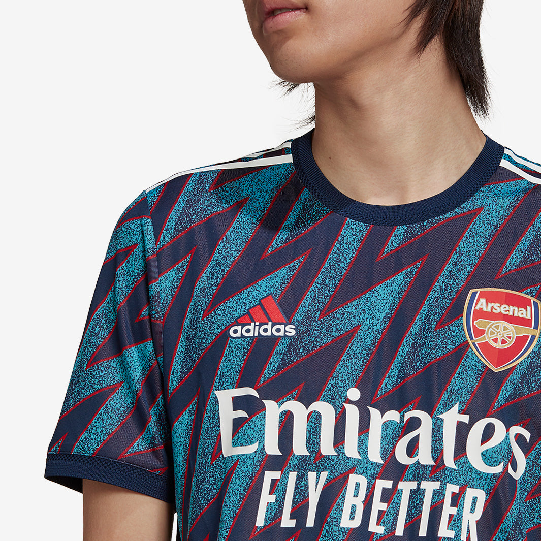 adidas Arsenal 21/22 Authentic Third Shirt - Mystery Blue - Mens