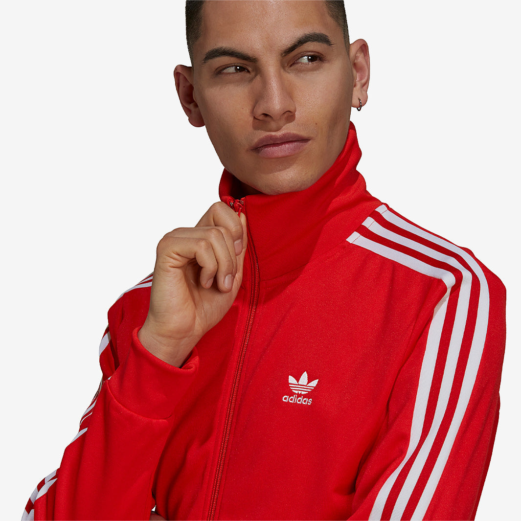 adidas Originals Beckenbauer Track Top - Red - Tops - Mens Clothing