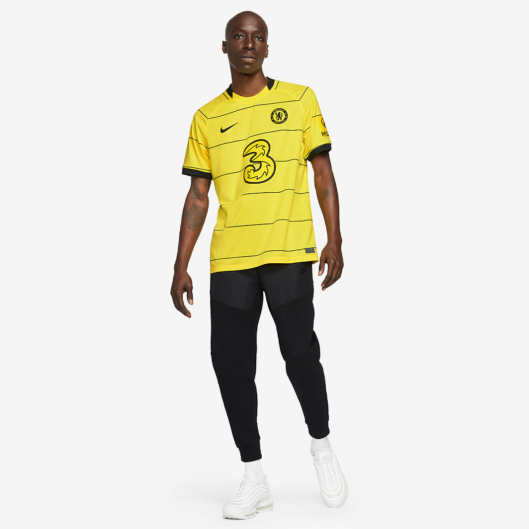 Nike Chelsea 21/22 Away Stadium SS Shirt - Opti Yellow/Black