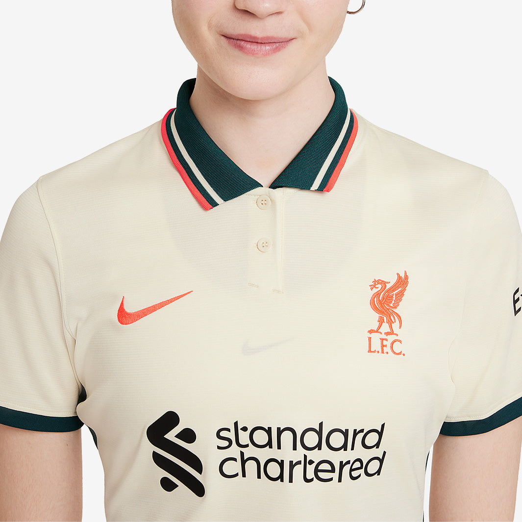 Nike Liverpool 21/22 Womens Away Stadium SS Shirt - Pale Ivory