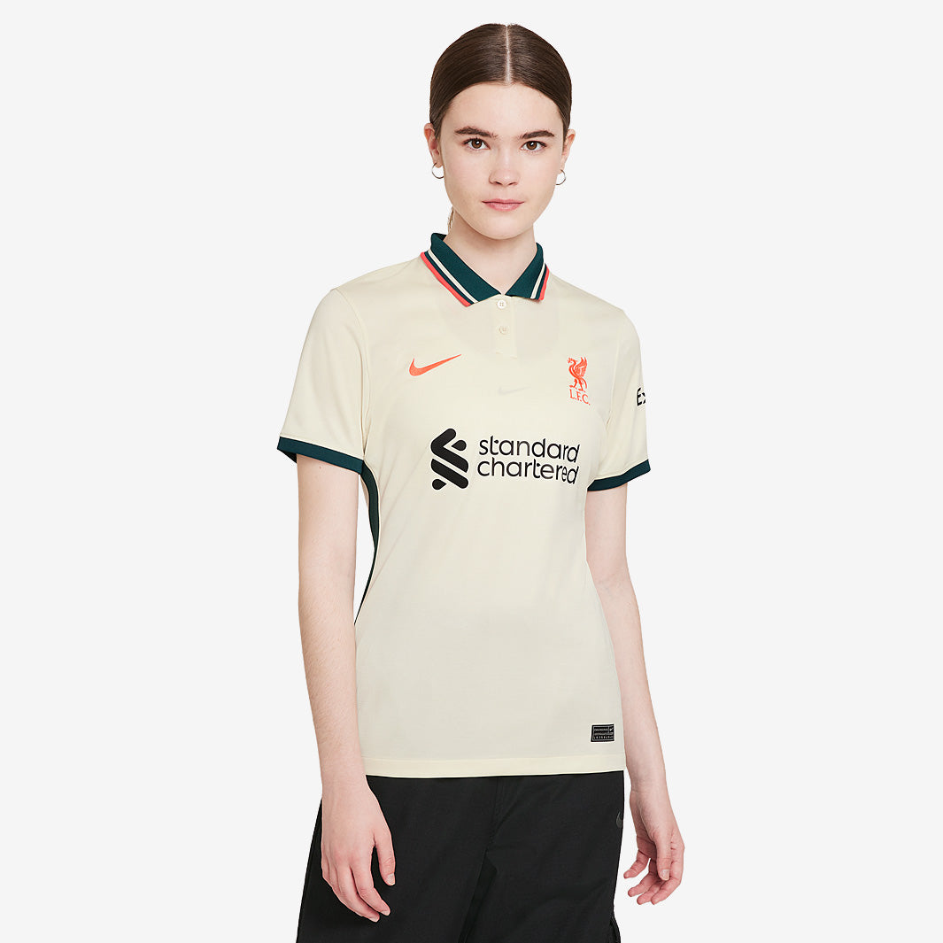 Nike Liverpool 21/22 Womens Away Stadium SS Shirt - Pale Ivory