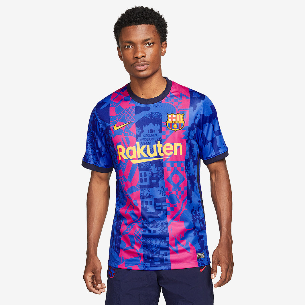 Nike FC Barcelona 21/22 Third Stadium SS Shirt - Hyper Royal