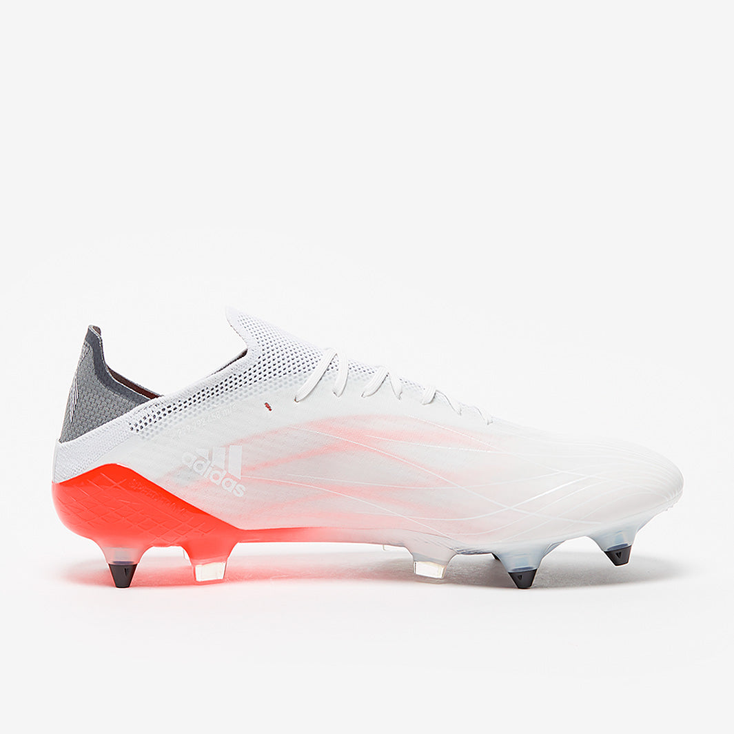 adidas X Speedflow .1 SG - White/Iron Metallic/Solar Red - Mens Boots