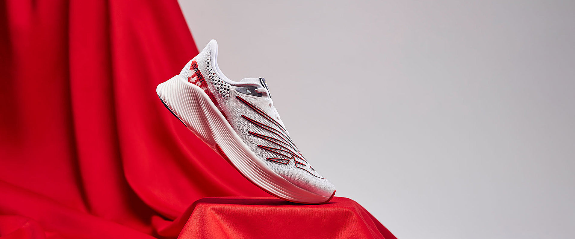 New Balance FuelCell RC Elite v2 - White/Red - Mens Shoes