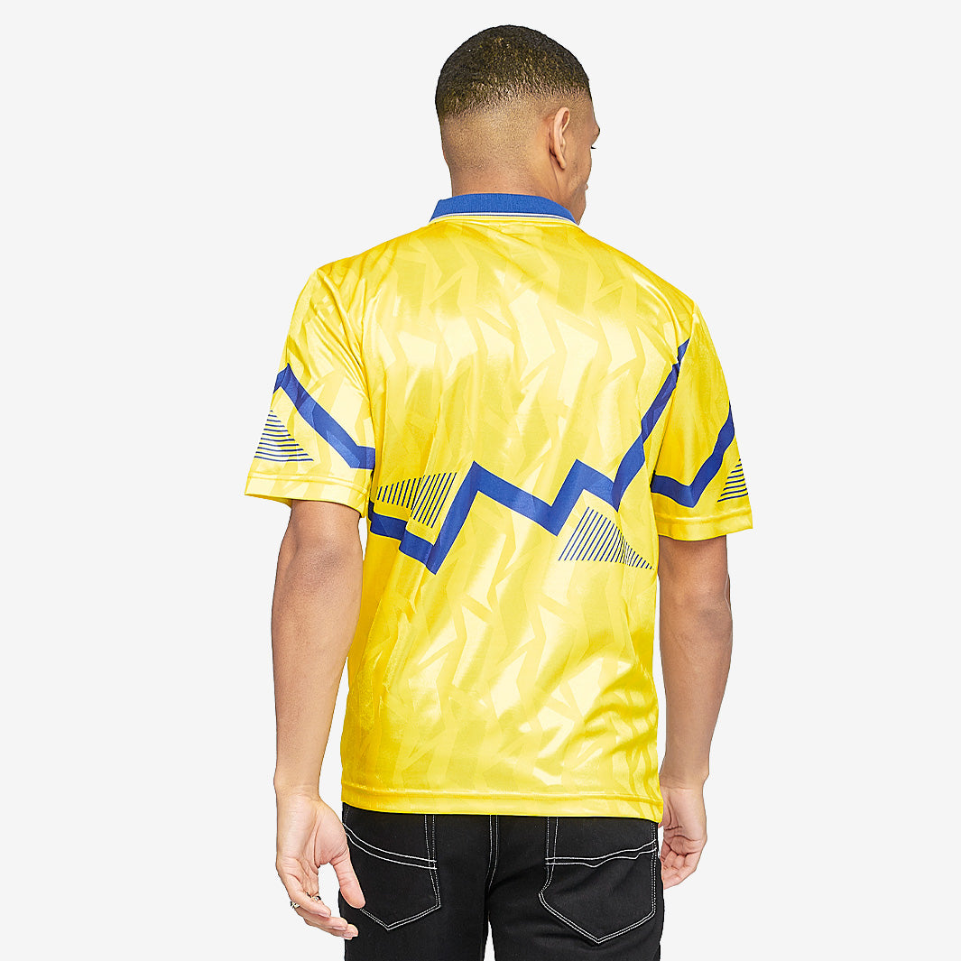 Score Draw Chelsea 1990 Third Shirt - Yellow/Blue - Mens Replica