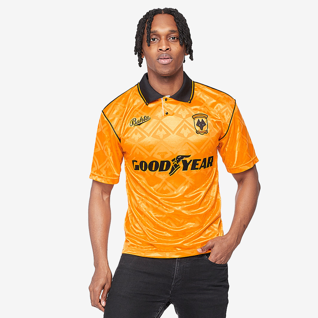 Score Draw Wolverhampton Wanderers 1992 Bukta Away Shirt - Blue