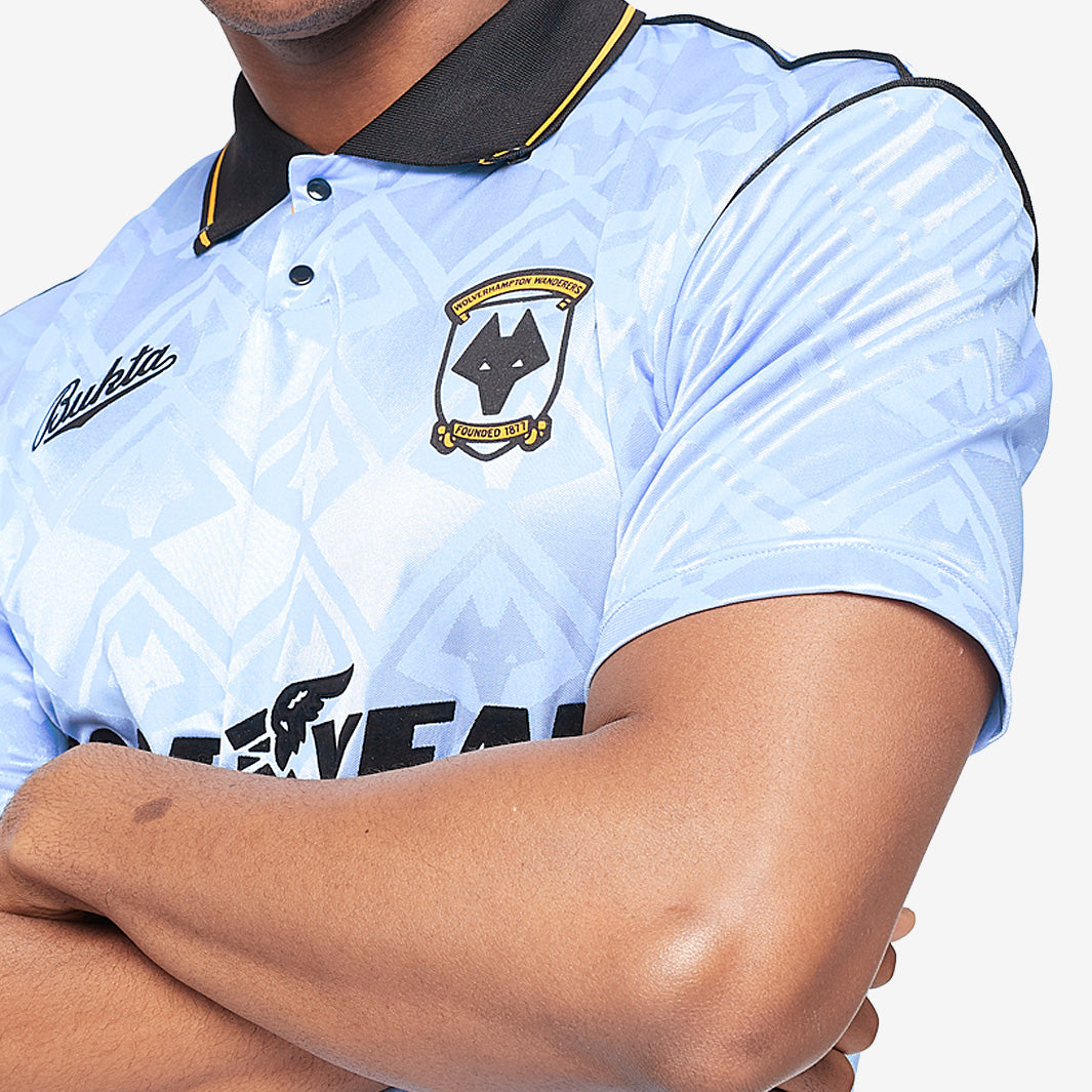 Score Draw Wolverhampton Wanderers 1992 Bukta Away Shirt - Blue