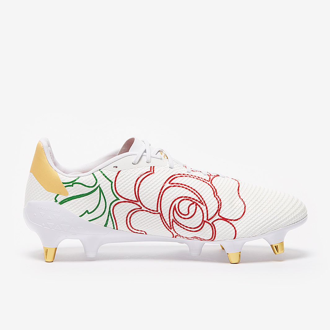adidas Adizero RS7 SG - White/Red/Green/Gold - Mens Boots