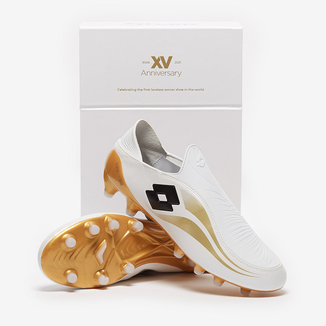 Lotto Zhero Gravity Limited Edition - White/Gold - Mens Boots