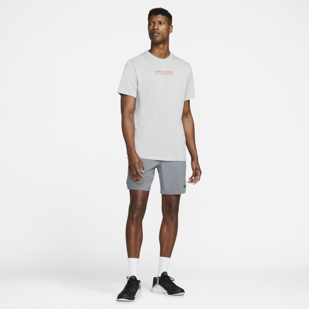 Nike Pro Dri-FIT Flex Vent Max 8inch Short - Smoke Grey/Black