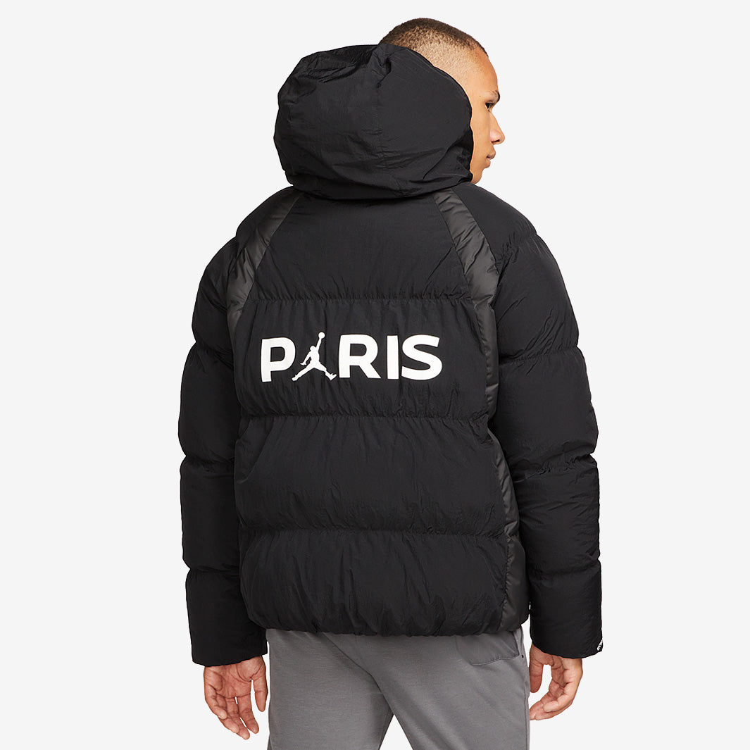 Jordan Paris Saint-Germain Puffer Jacket - Black - Mens Replica