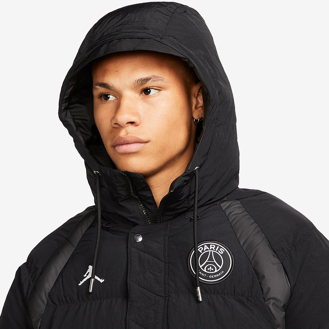Jordan Paris Saint-Germain Puffer Jacket - Black - Mens Replica
