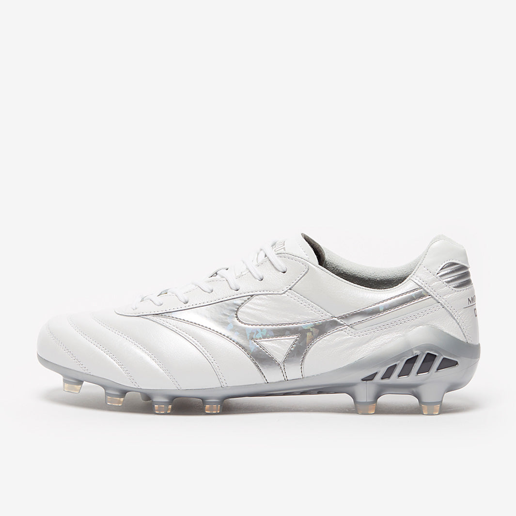 Mizuno Morelia DNA Japan FG- White/Galaxy Silver - Mens Boots