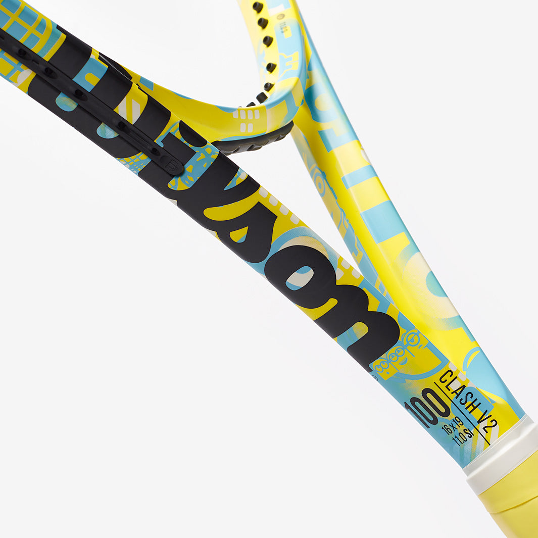 Wilson Minions Clash 100 - Yellow/Blue - Mens Rackets