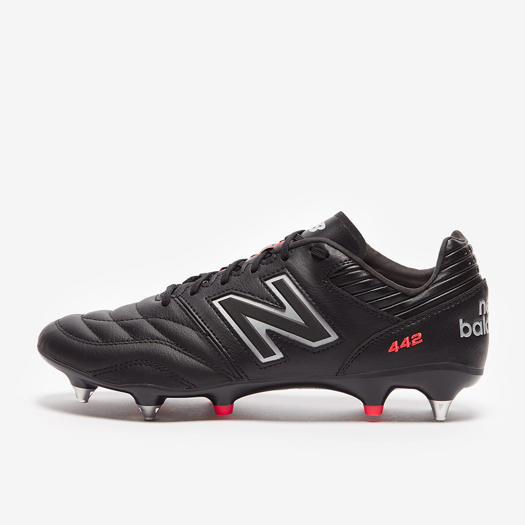 New Balance 442 V2 Pro SG - Black/Silver - Mens Boots