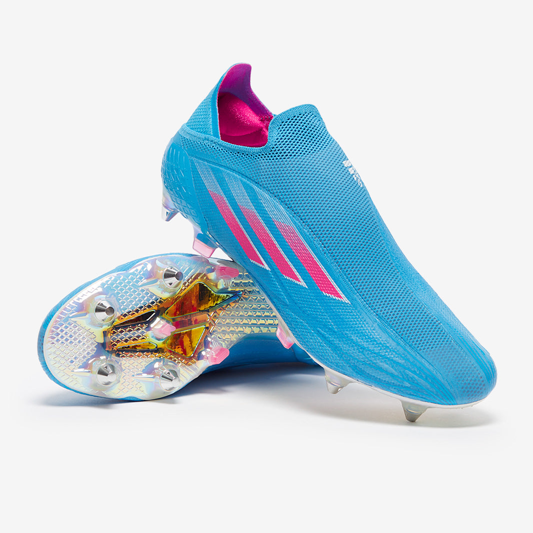 adidas X Speedflow+ SG - Sky Rush/Team Shock Pink/White - Mens Boots