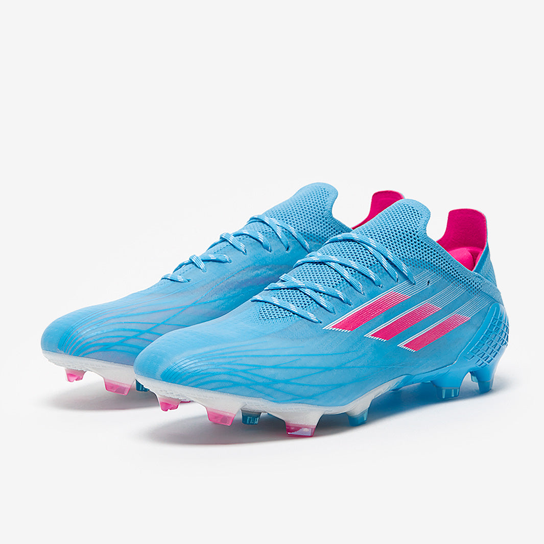 adidas X Speedflow.1 FG - Sky Rush/Team Shock Pink/White - Mens Boots