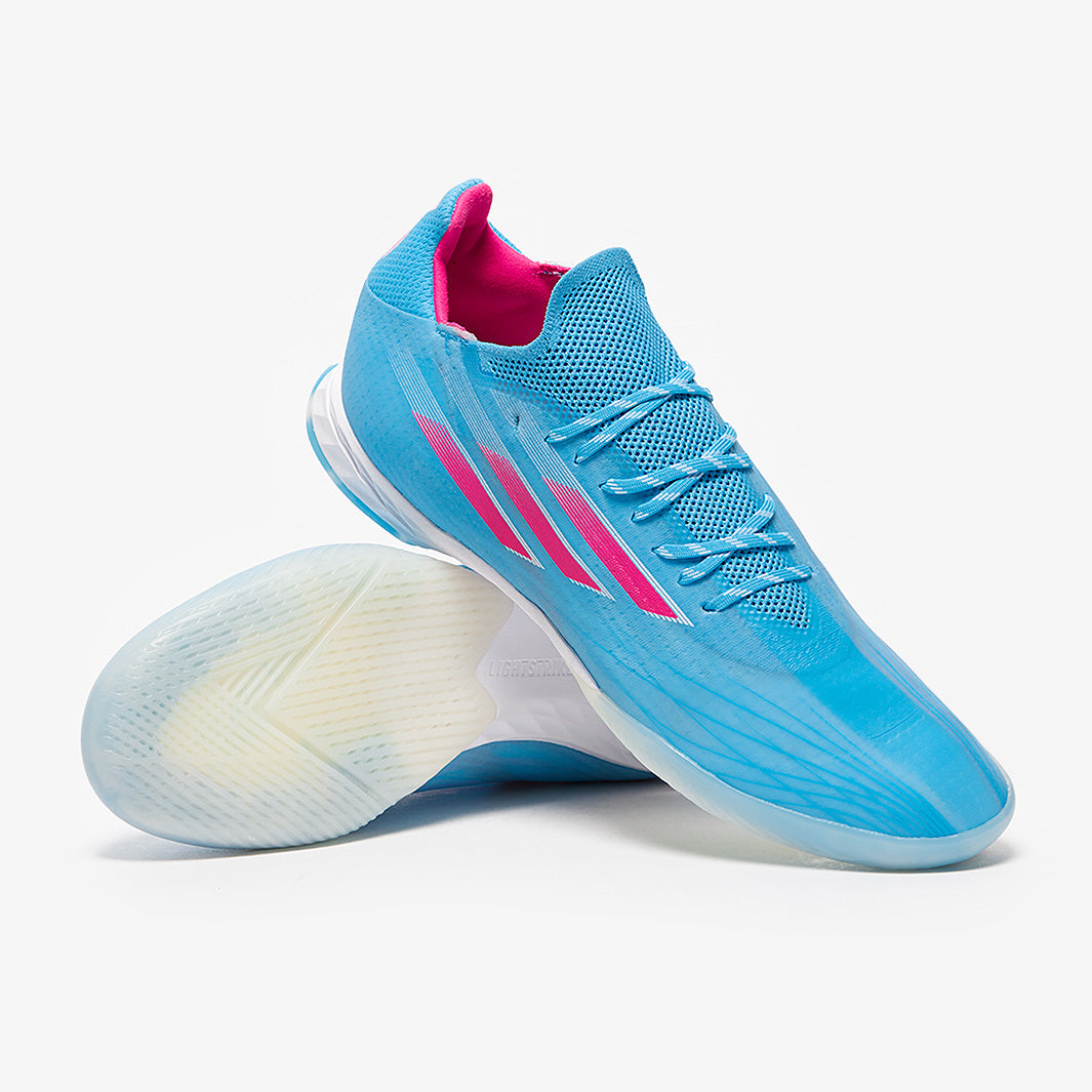 adidas X Speedflow.1 IN - Sky Rush/Team Shock Pink/White - Mens Boots