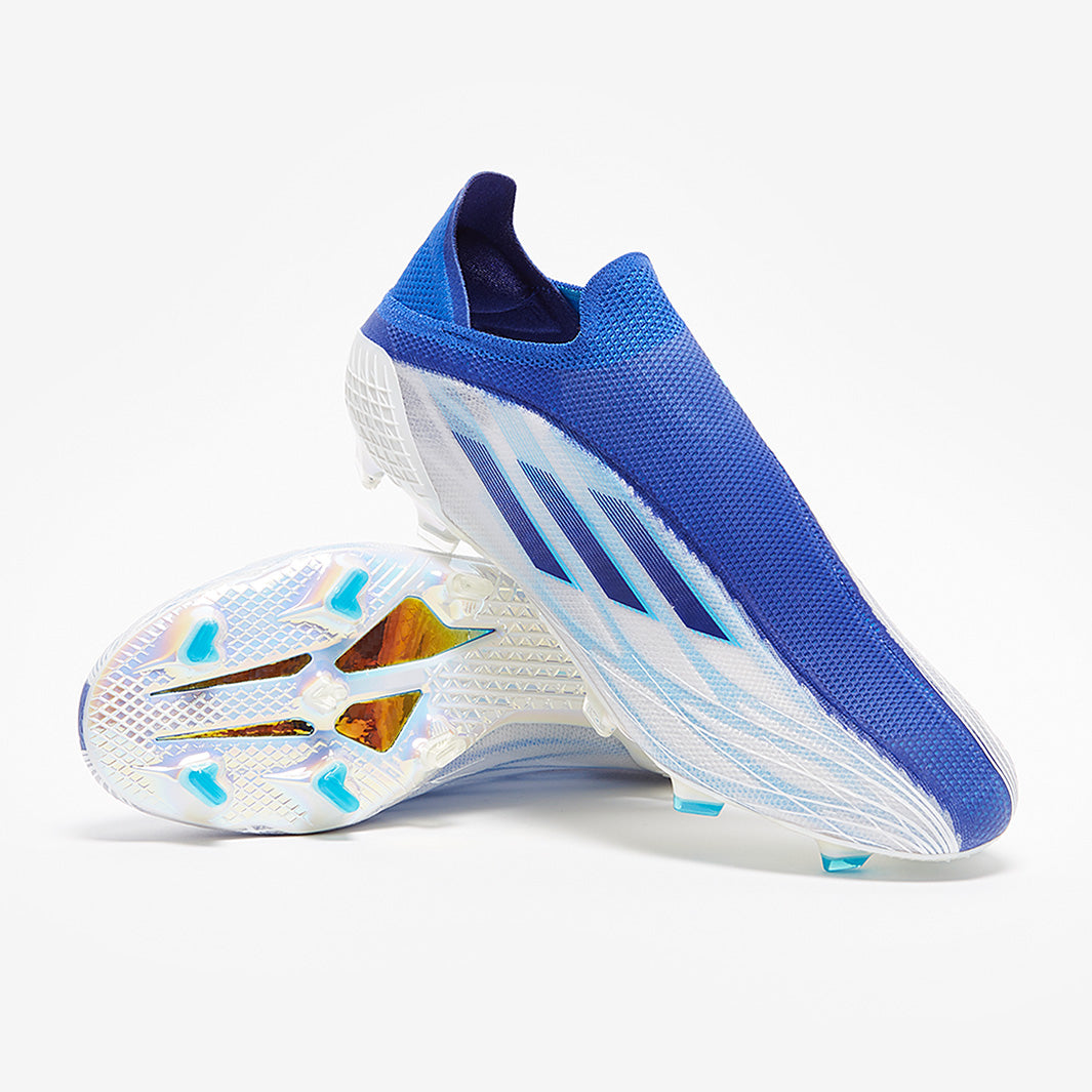 adidas X Speedflow+ FG - White/Legacy Indigo/Sky Rush - Mens Boots
