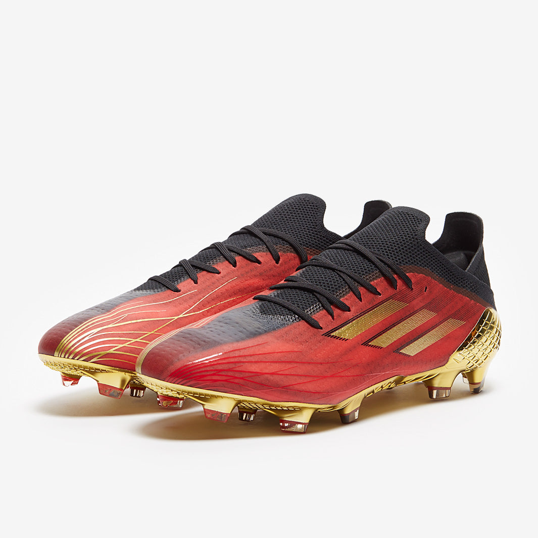 adidas X Speedflow.1 FG - Vivid Red/Gold Metallic/Core Black