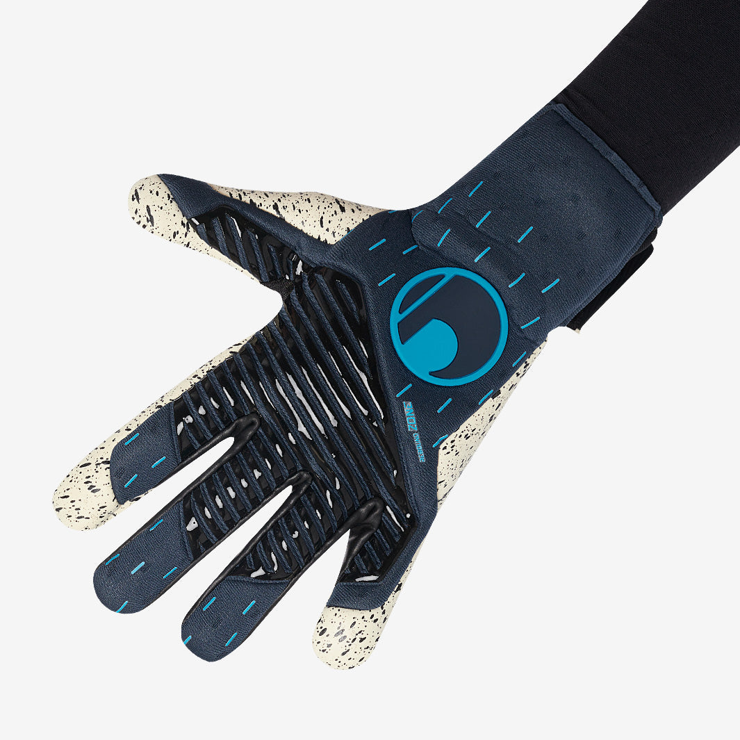 Uhlsport Speed Contact Supergrip+ HN - Navy Blue/Black/Fluo Blue