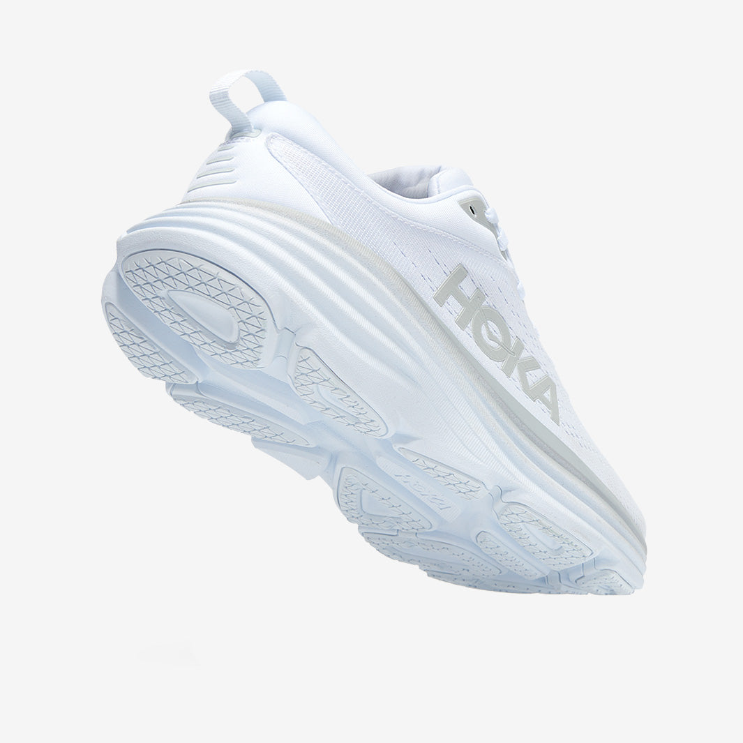 Hoka Womens Bondi 8 - White/White - Womens Shoes