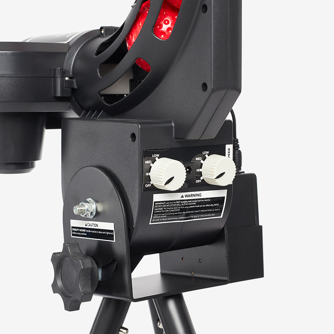 R66T Academy Bowling Machine - Black - Cricket Equipment