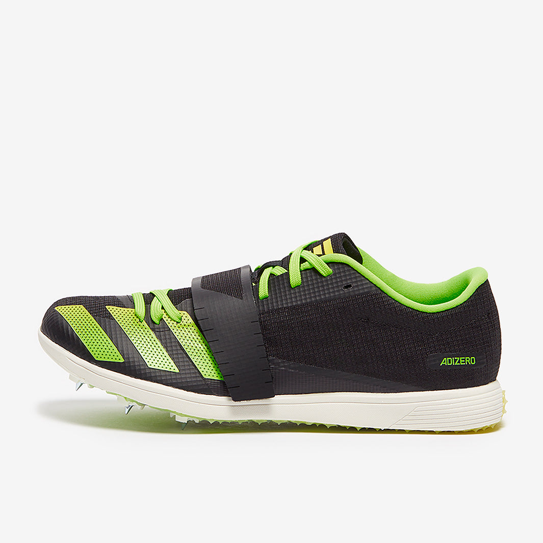 adidas adizero TJ/PV - core black/beam yellow/solar green
