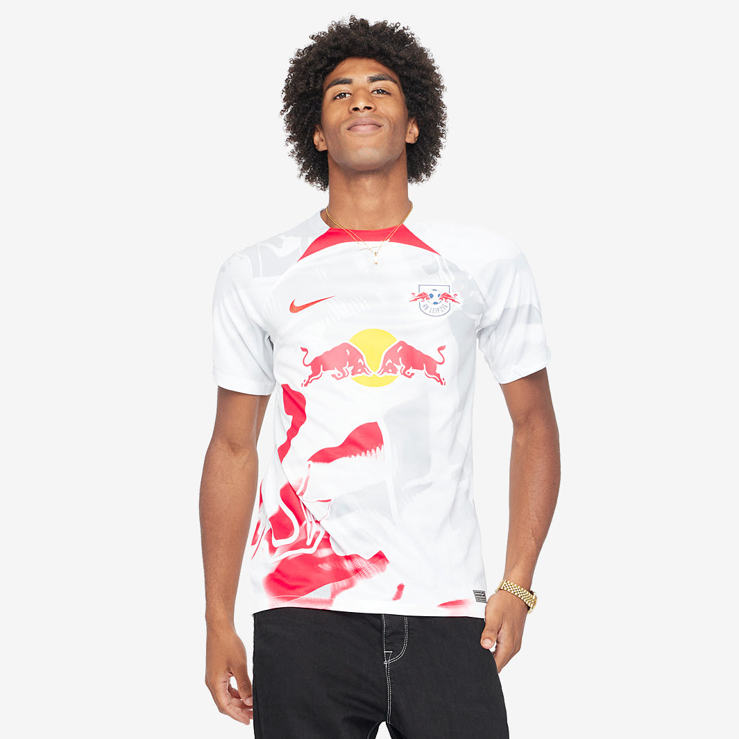 Nike RB Leipzig 22/23 Home Stadium SS Shirt - White/Global Red