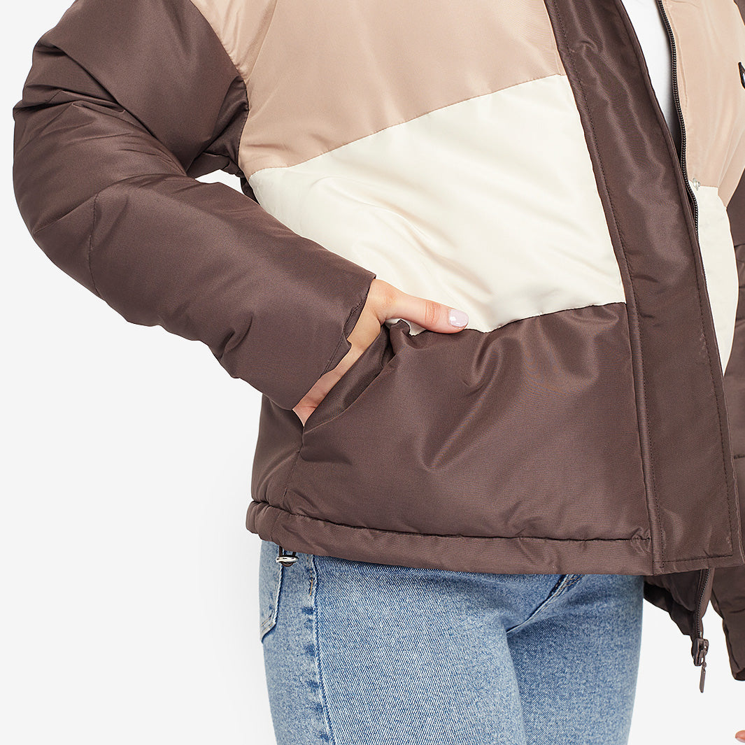 Ellesse Womens Rosalena Padded Jacket - Brown - Tops - Womens Clothing