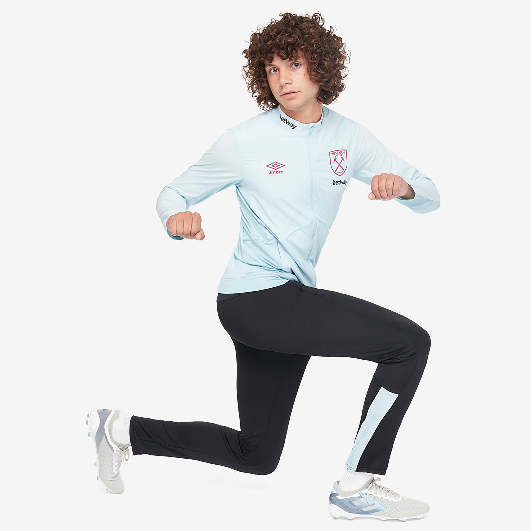 Umbro West Ham Presentation Jacket - Blue Glow/Red Plum - Mens Replica Umbro West Ham Presentation Jacket - Blue Glow/Red Plum - Mens Replica