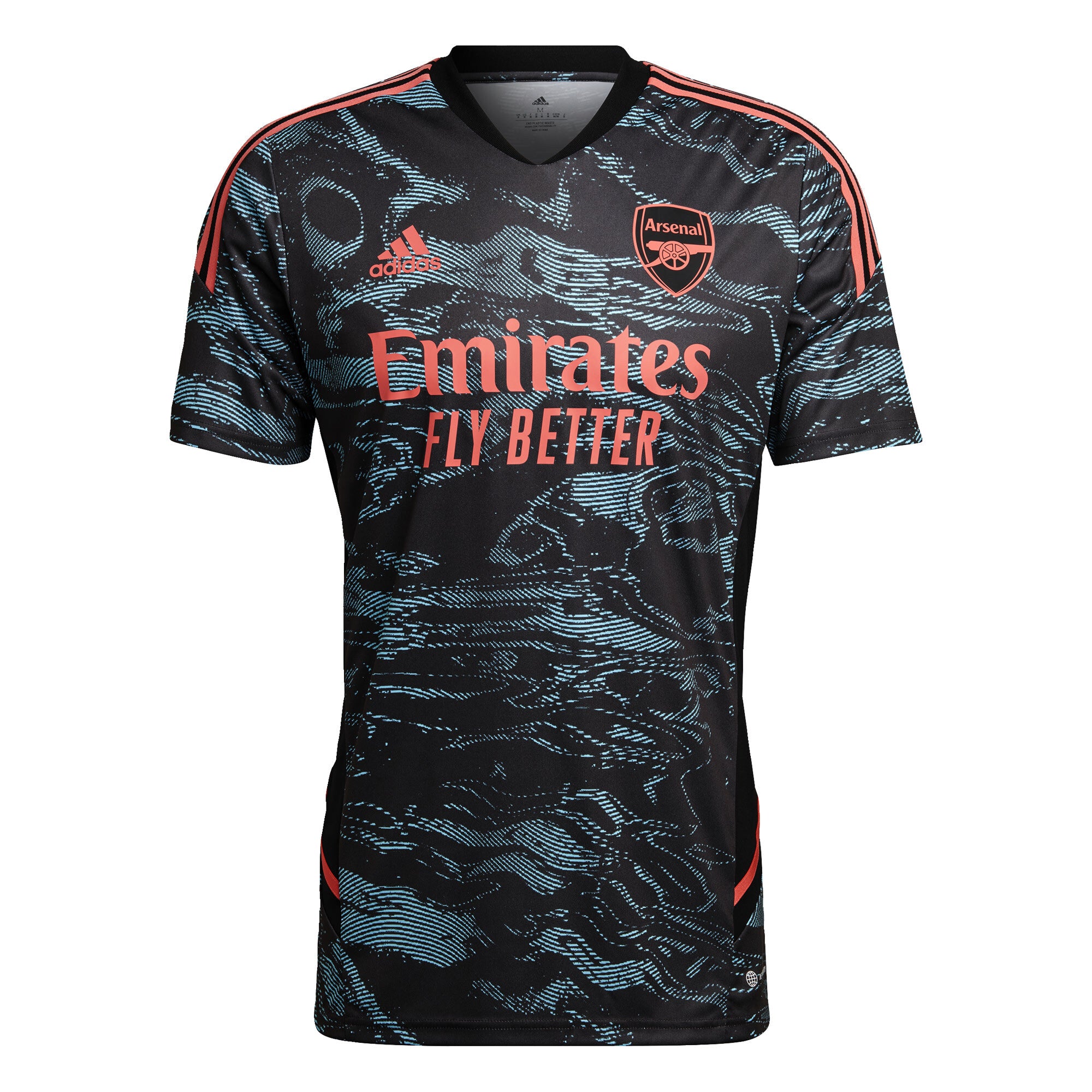 adidas Arsenal 22/23 EU Training Shirt - Bliss Blue/Black - Mens