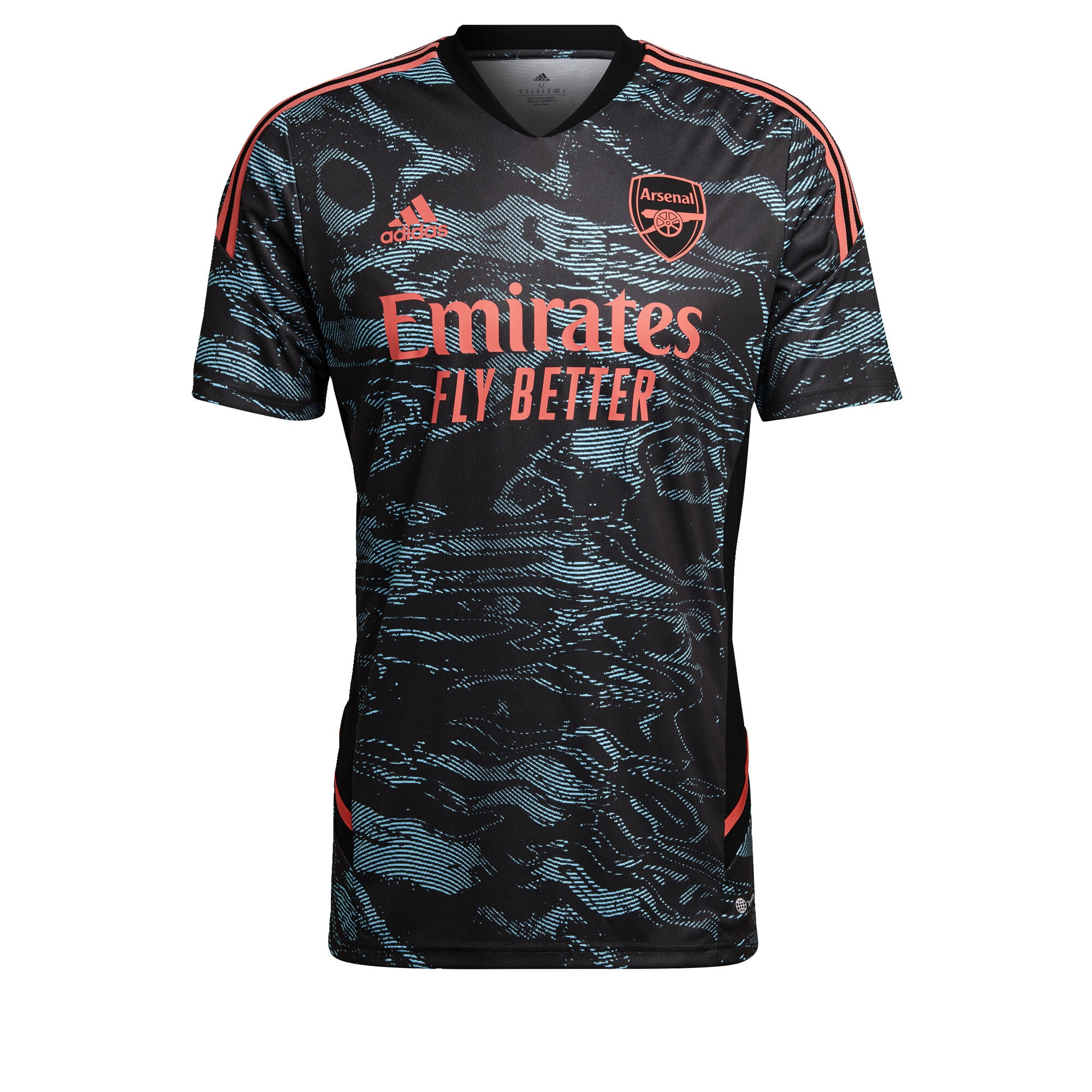 adidas Arsenal 22/23 EU Training Shirt - Bliss Blue/Black - Mens