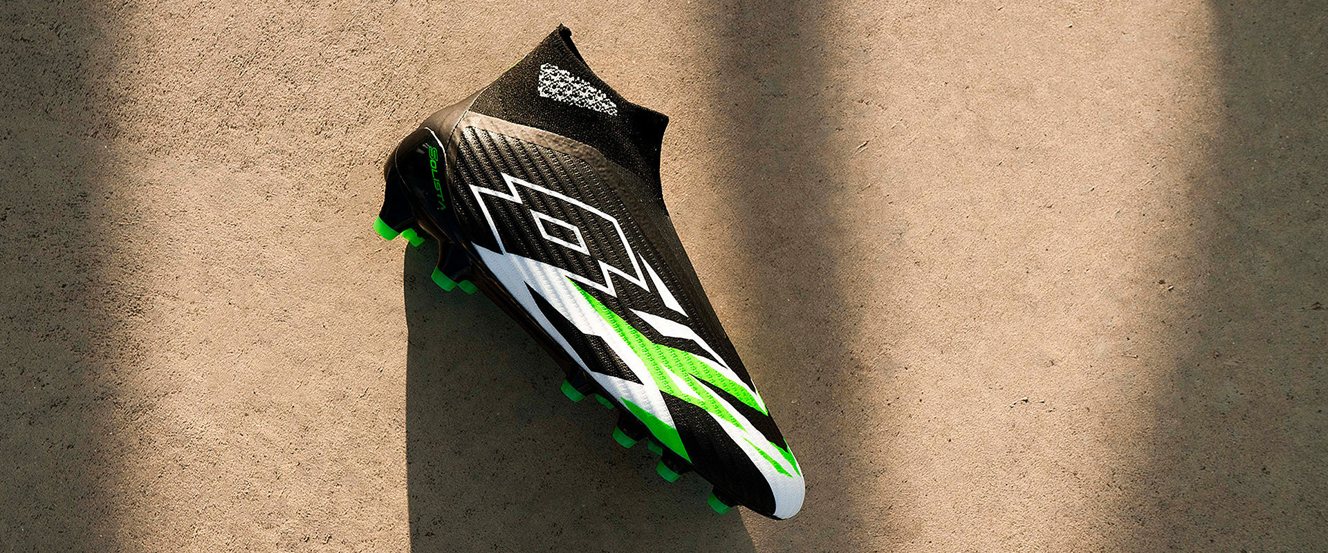 Lotto Solista 100 VI Gravity FG - Black/White/Spring Green - Mens