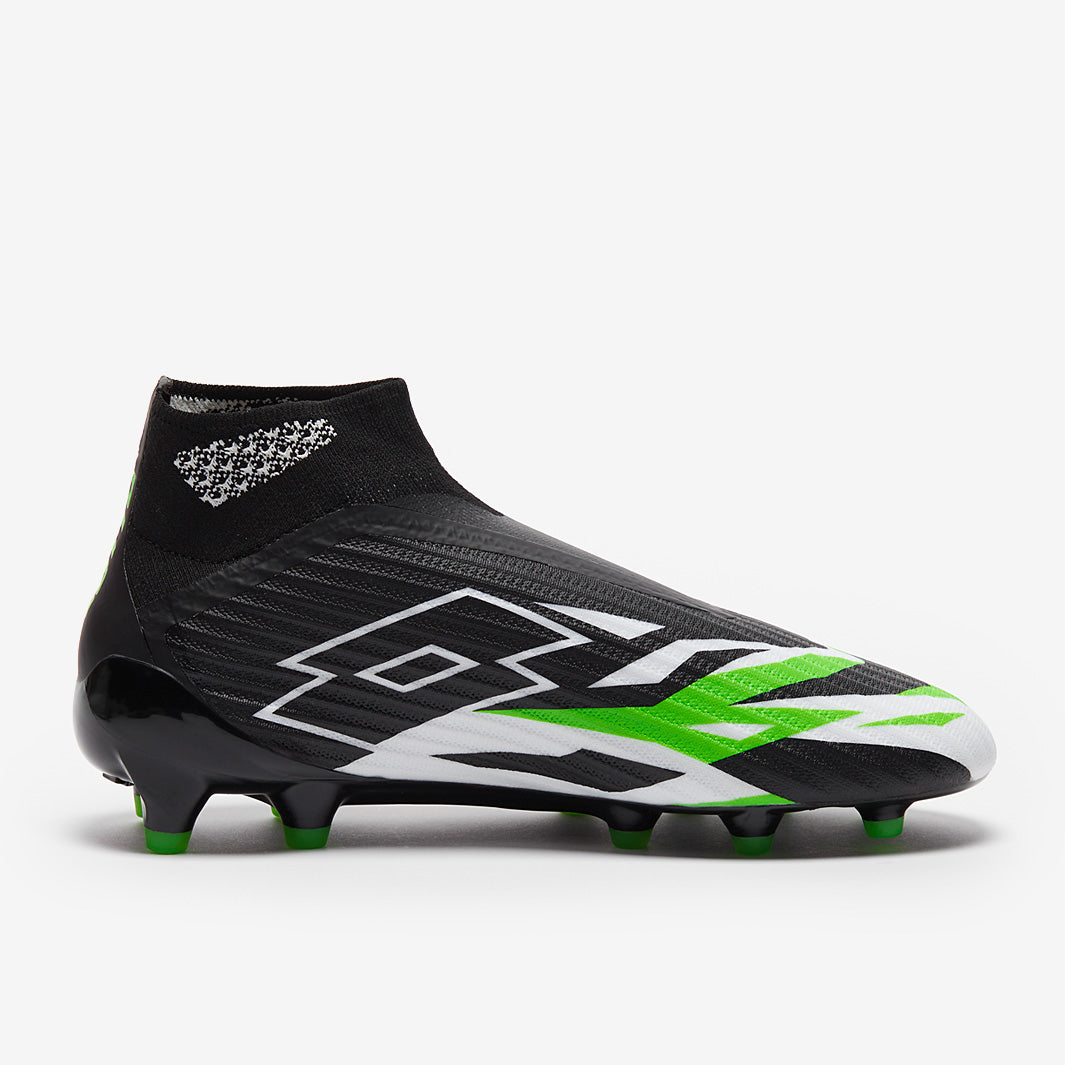 Lotto Solista 100 VI Gravity FG - Black/White/Spring Green - Mens