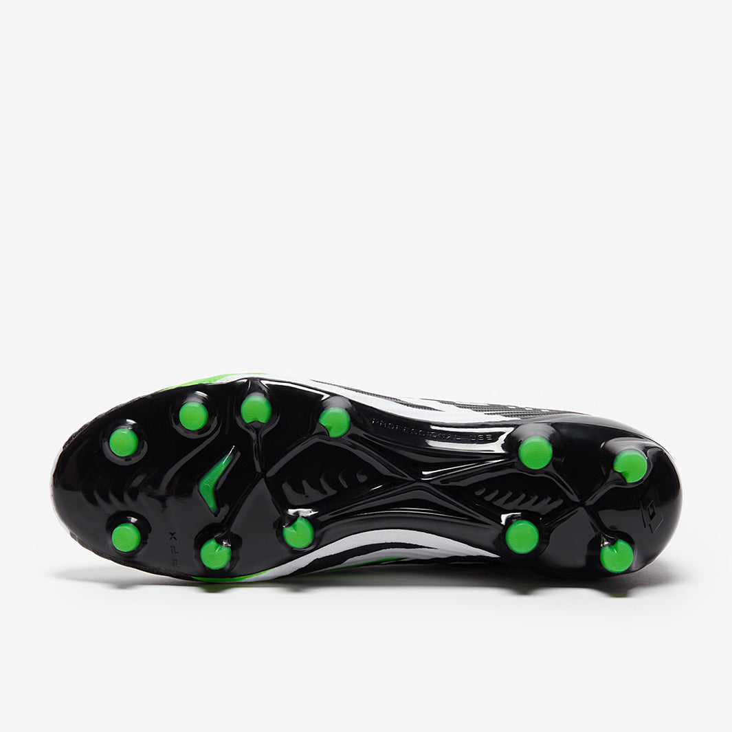 Lotto Solista 100 VI Gravity FG - Black/White/Spring Green - Mens