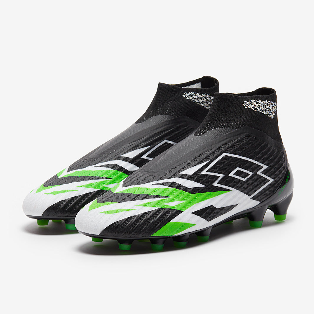 Lotto Solista 100 VI Gravity FG - Black/White/Spring Green - Mens
