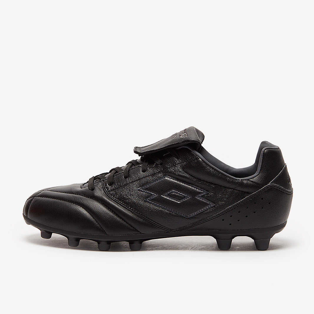 Lotto Stadio 200 III FG - Black/Asphalt - Mens Boots