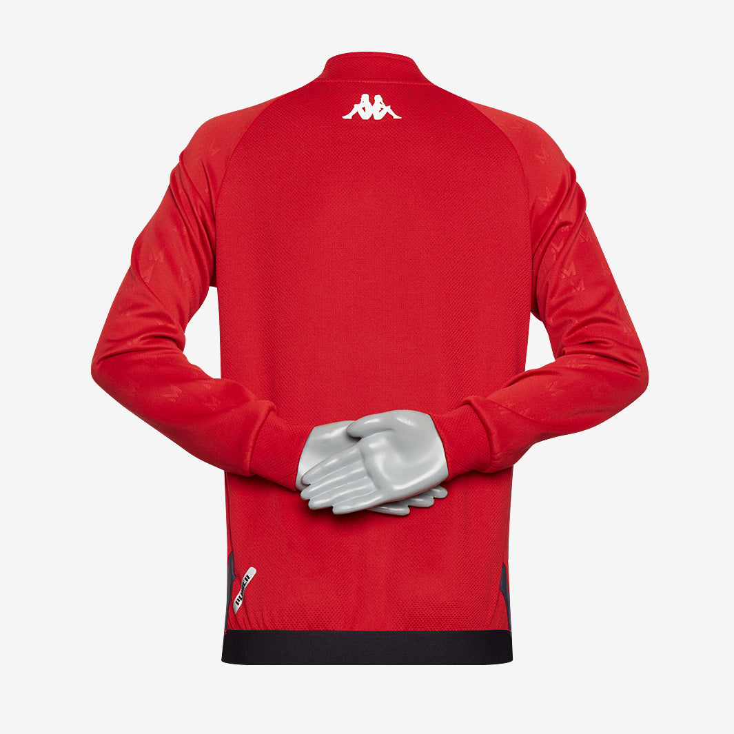 Kappa Kids AS Monaco 22/23 Training top - Red/Grey - Boys Replica