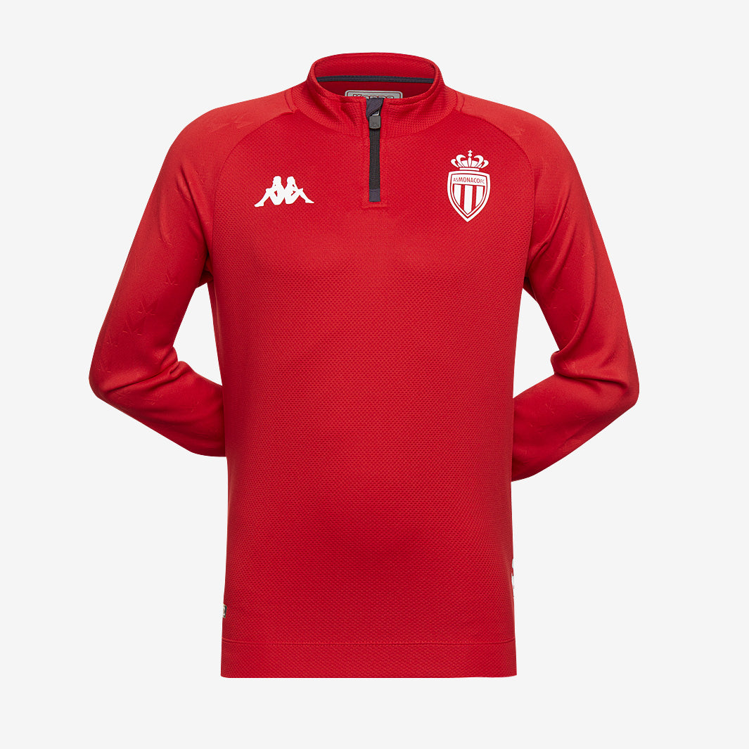 Kappa Kids AS Monaco 22/23 Training top - Red/Grey - Boys Replica