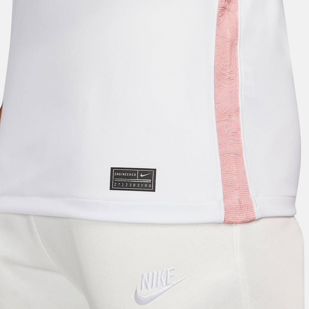 Nike France 2022 Away Dri-Fit Stadium SS Shirt - White/Pink Glaze