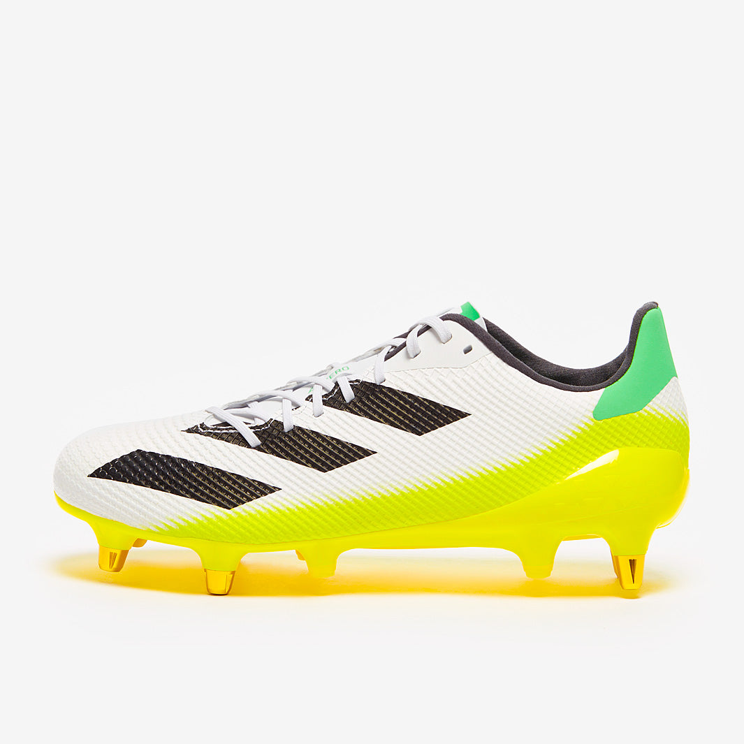 adidas Adizero RS7 SG - White/Core Black/Beam Yellow - Mens Boots