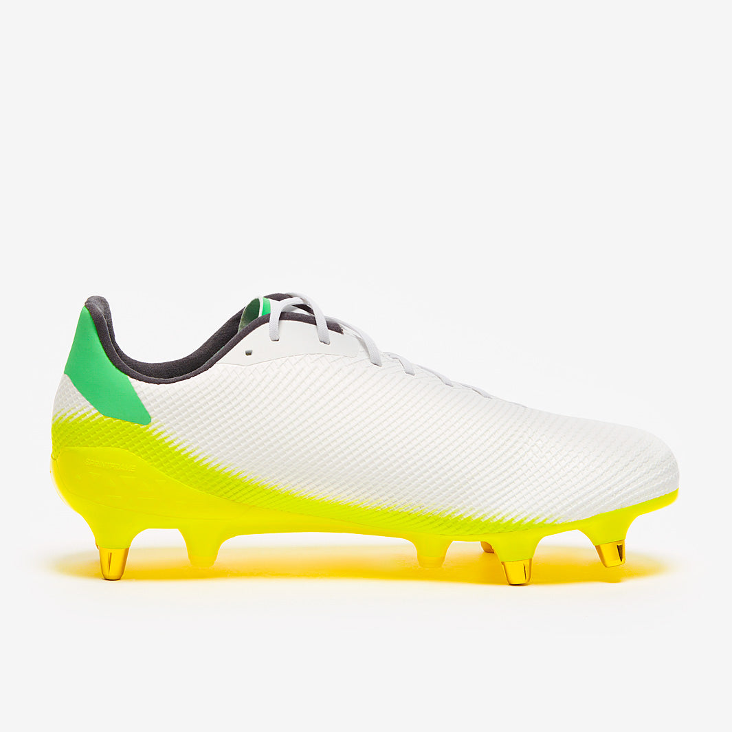 adidas Adizero RS7 SG - White/Core Black/Beam Yellow - Mens Boots