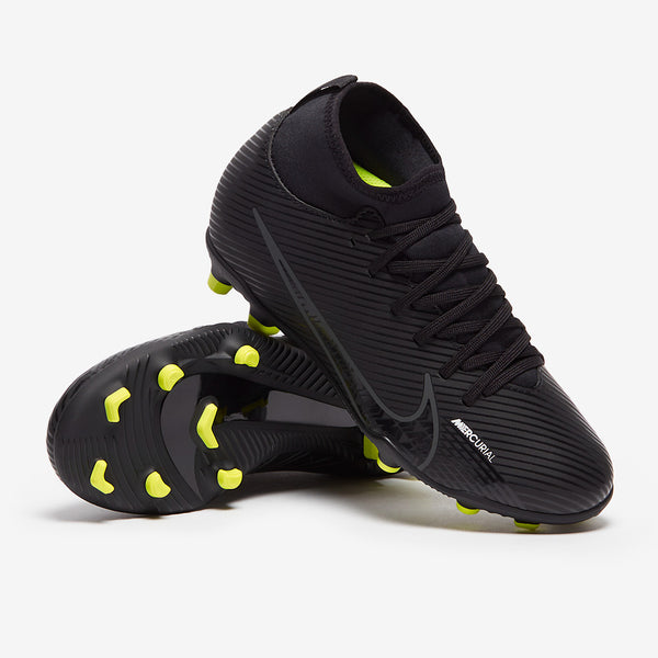 Nike Kids Mercurial Superfly IX Club FG/MG - Black/Dk Smoke Grey/Summit White/Volt