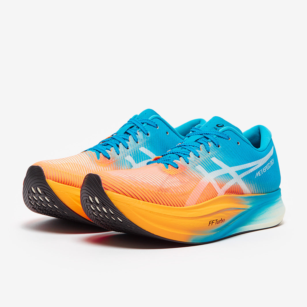 ASICS Unisex Metaspeed Sky Plus - Orange Pop/Island Blue - Mens Shoes