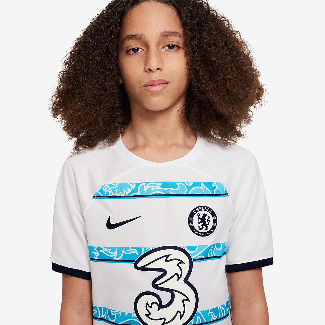 Nike Chelsea 22/23 Kids Dri-Fit SS Away Shirt