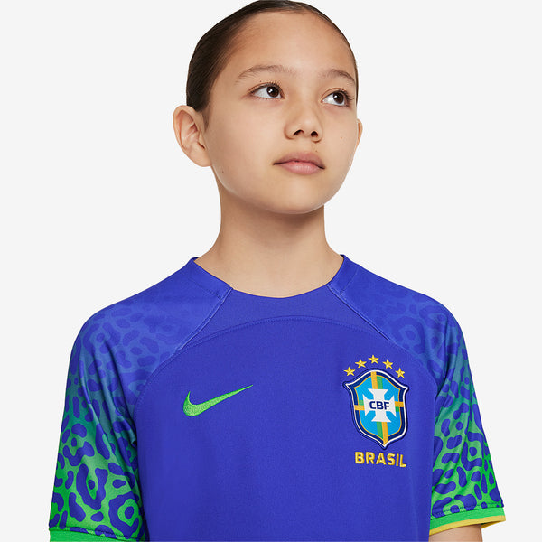 Nike Brazil 2023 Kids Dri-Fit SS Away Shirt