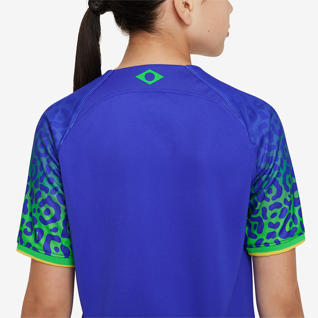Nike Brazil 2023 Kids Dri-Fit SS Away Shirt