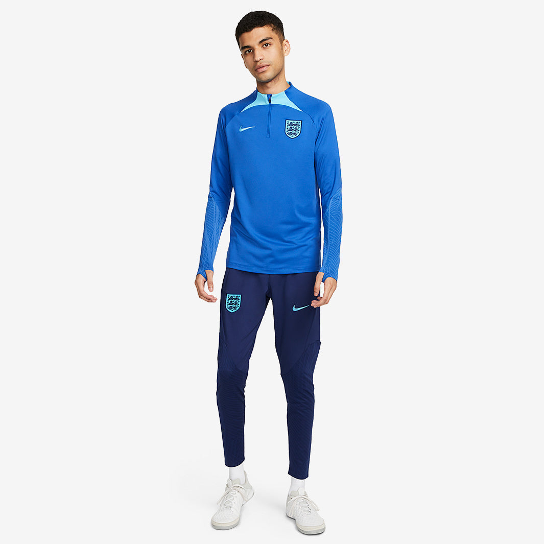 Nike England 22/23 Dri-Fit Strike SS Drill Top - Game Royal/Blue